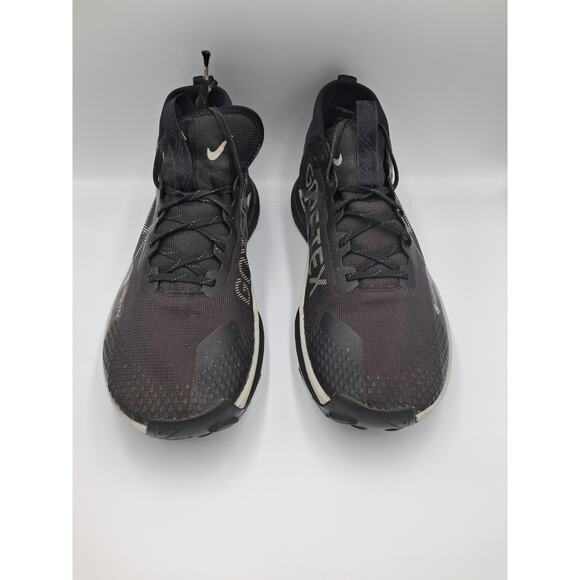 Size 12W - Nike React Pegasus Trail 4 Gore-Tex Black Wolf Grey (Women's) - Picture 3 of 9